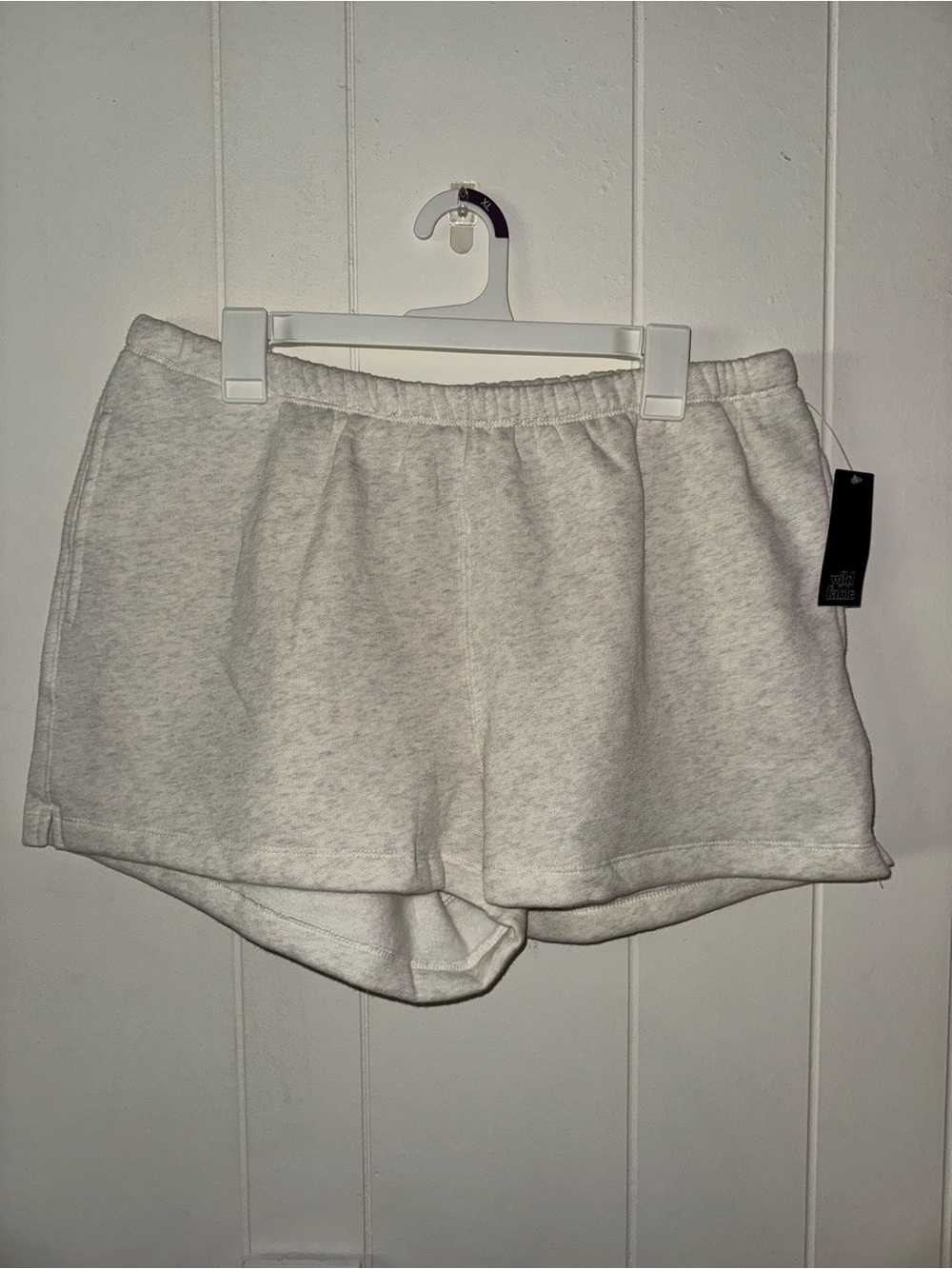 wild fable Heathered Light Gray Athletic Lounge Shorts